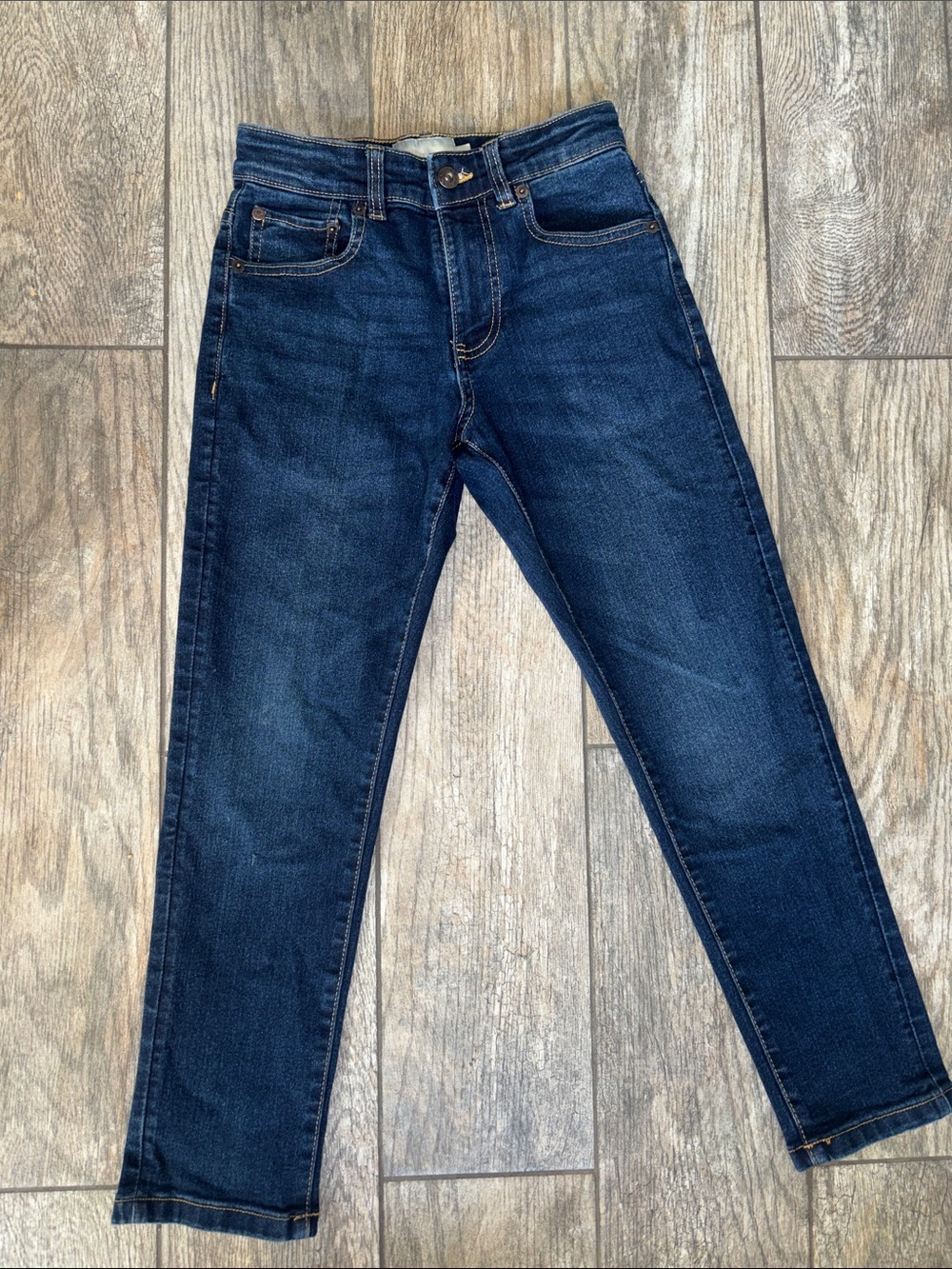 Lucky Brand Kids Dark Blue Straight Jeans